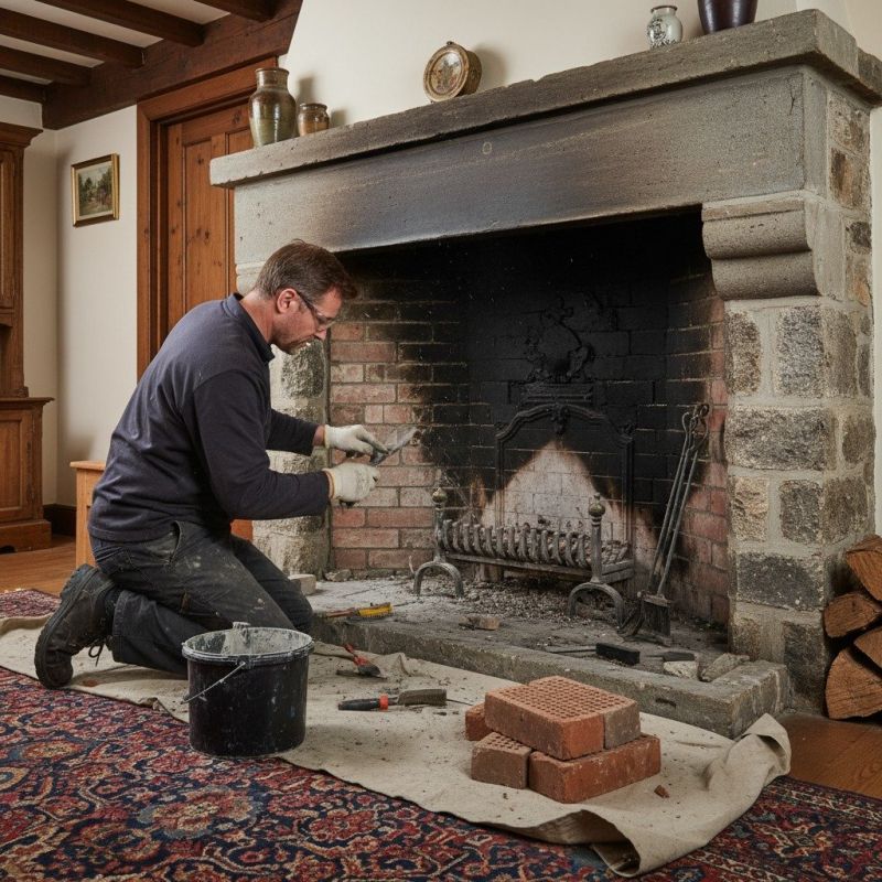 Brick Fireplace Renovation