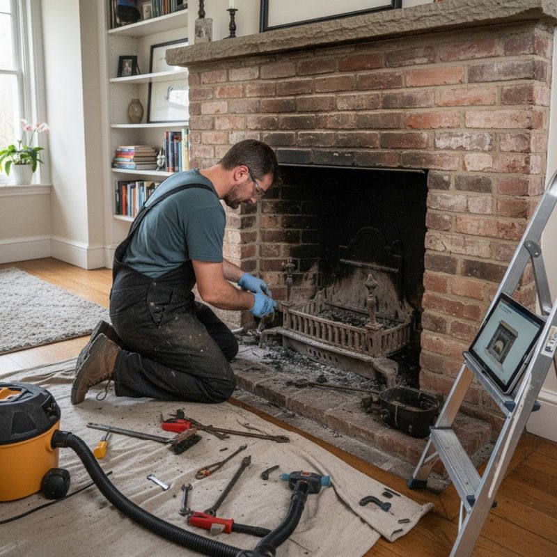 Brick Fireplace Renovation